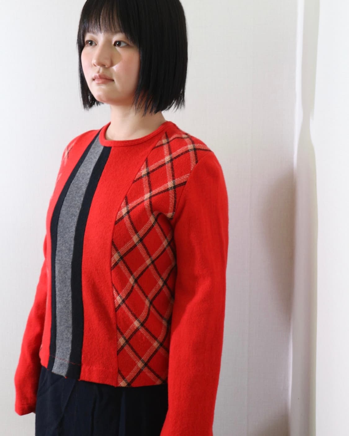 Tricot 2001 Red knit 상품이미지6