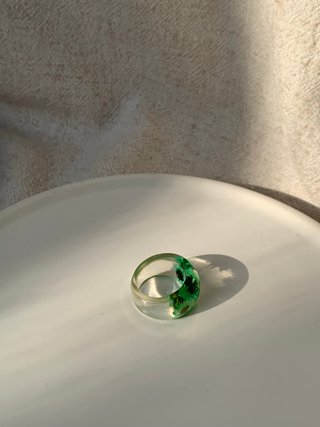 Green transluent ring  상품이미지3