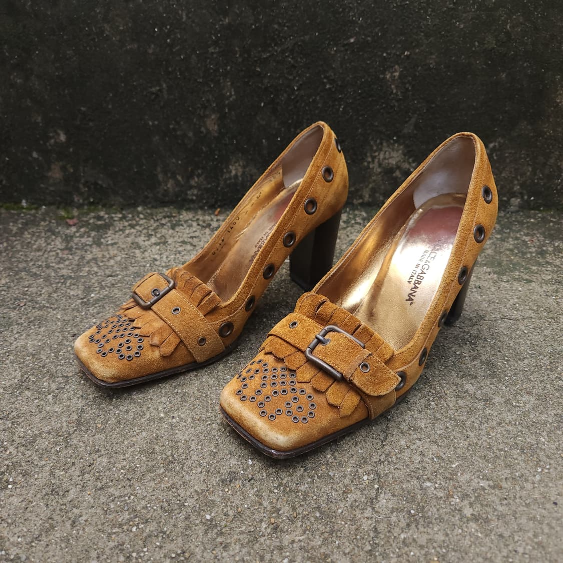 [36.5] Dolce & Gabbana 스웨이드 여성 구두 상품이미지1