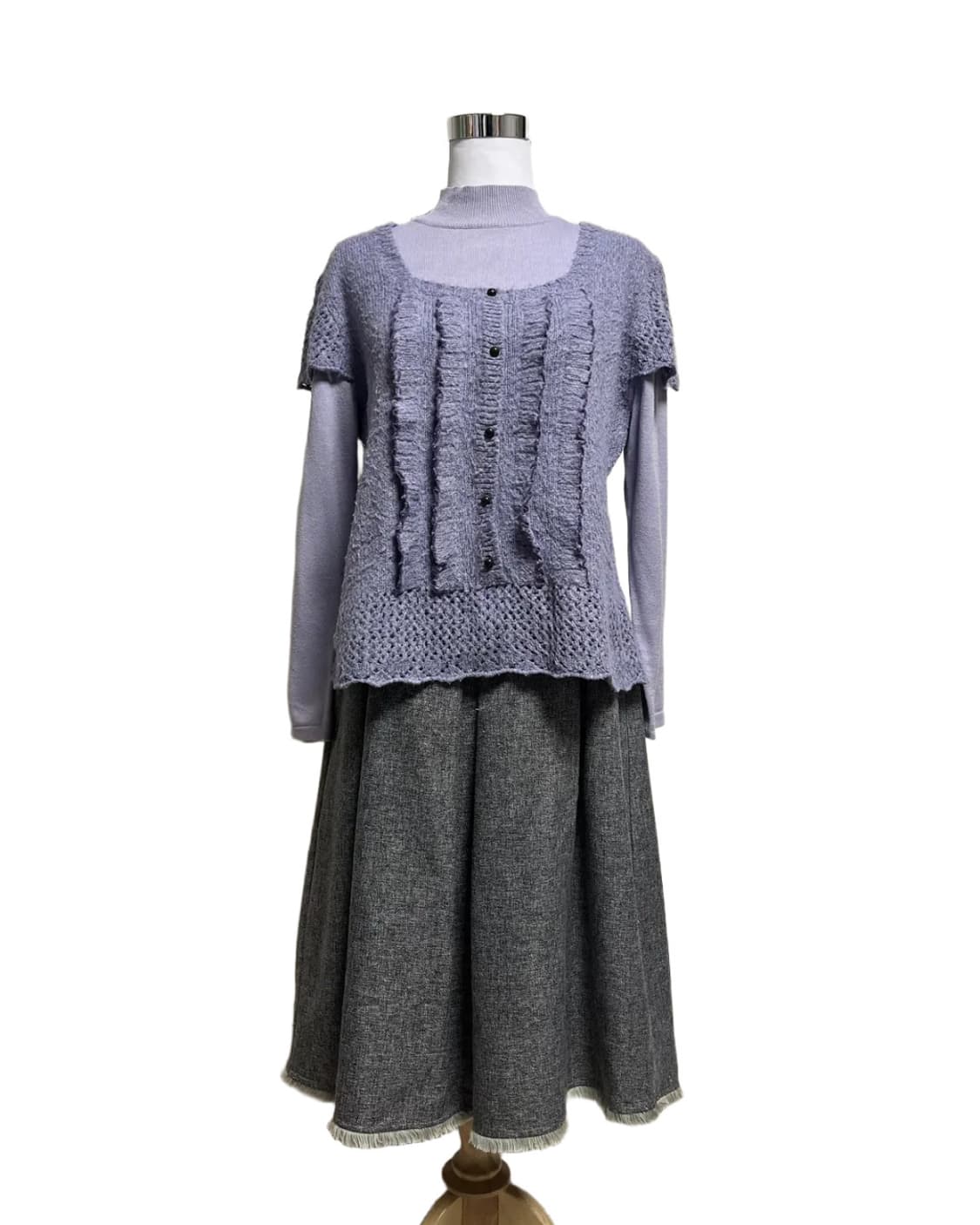 Lavender layered knit 상품이미지4