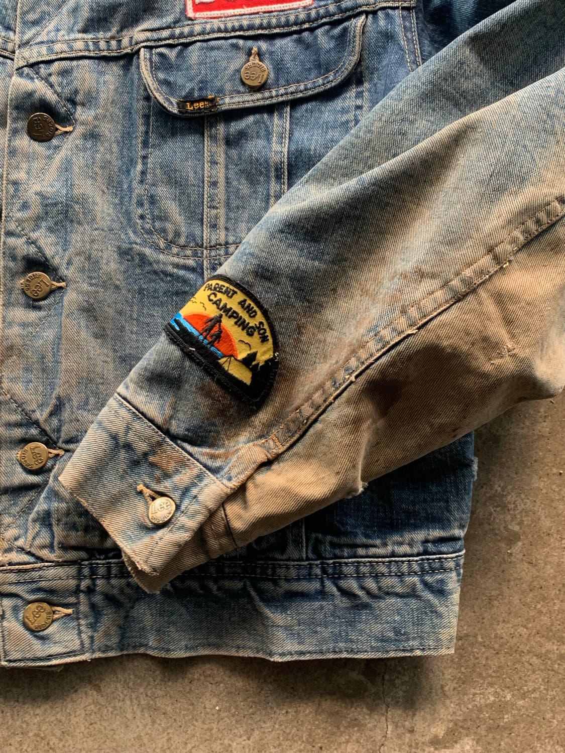 70s Lee Riders 스톰라이더 101-LJ 데님 트러커 자켓 상품이미지7