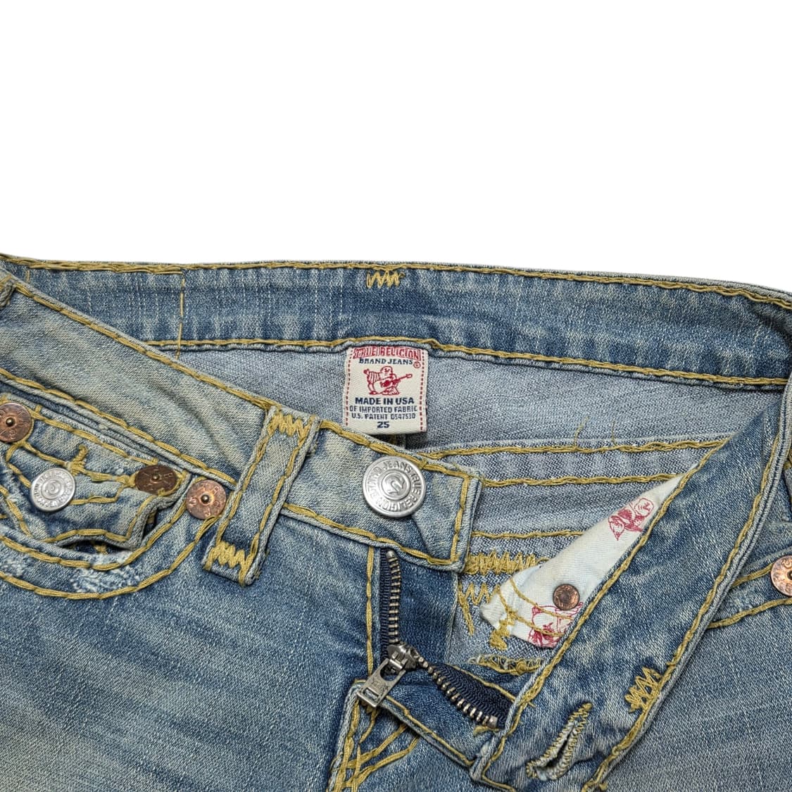 True Religion 트루릴리젼 빈티지 스티치 부츠컷 데님  상품이미지3
