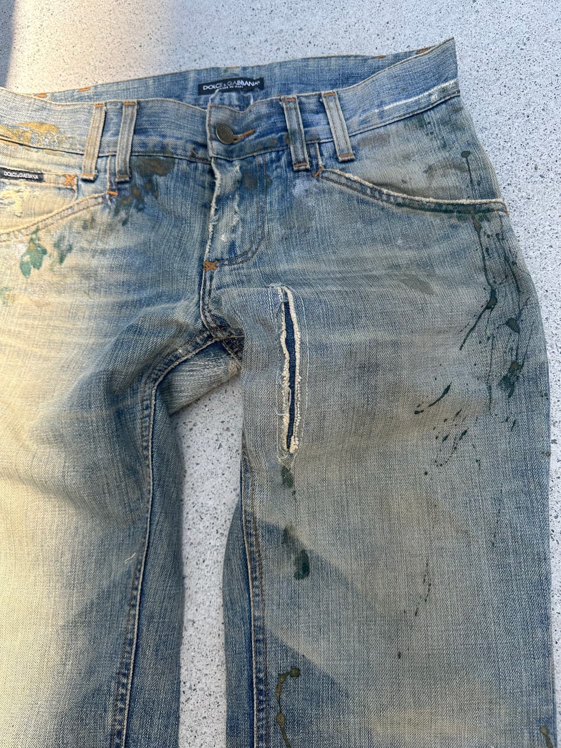 00’s Dolce & Gabbana painted denim 상품이미지4