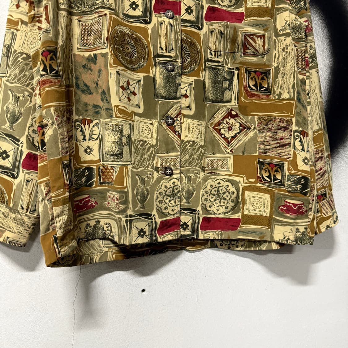 VTG 빈티지 에스닉 보헤미안 원포켓 긴팔 셔츠 상품이미지4