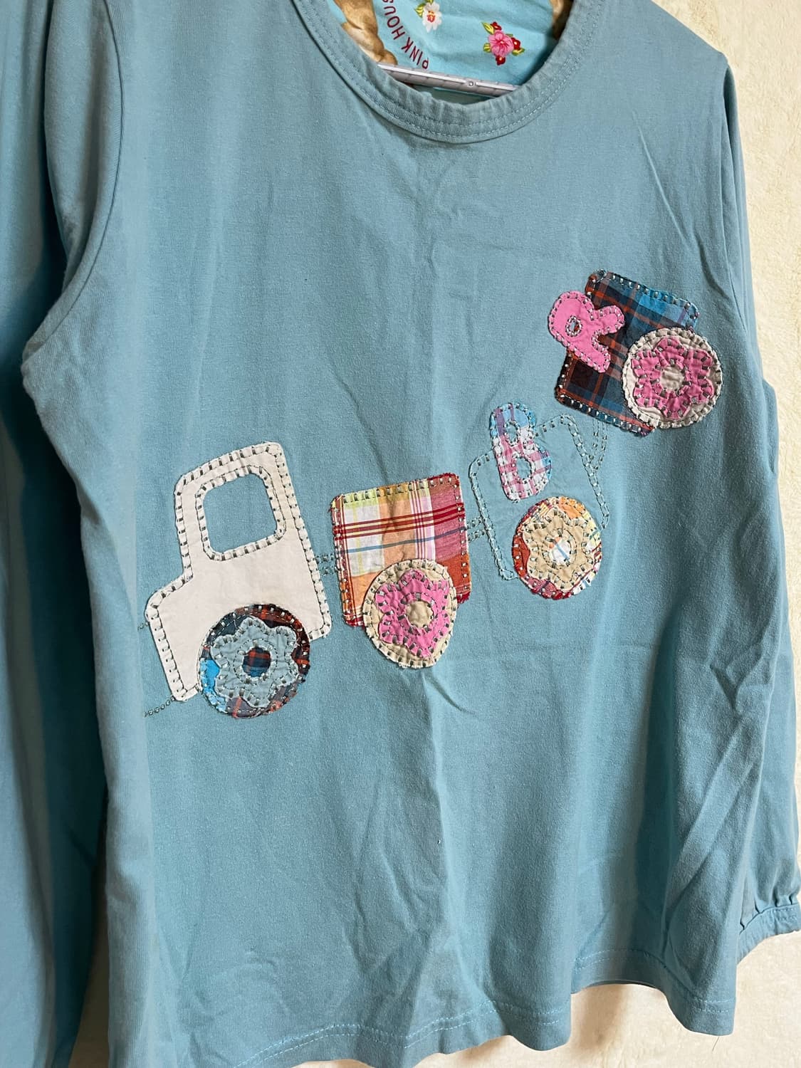 빈티지 패치 맨투맨 키치 긴팔 티셔츠  상품이미지2