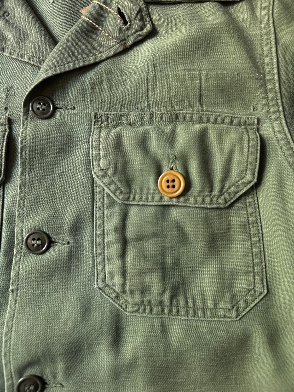 [S]60's 오리지널 U.S ARMY OG-107 밀리터리 셔츠 상품이미지3