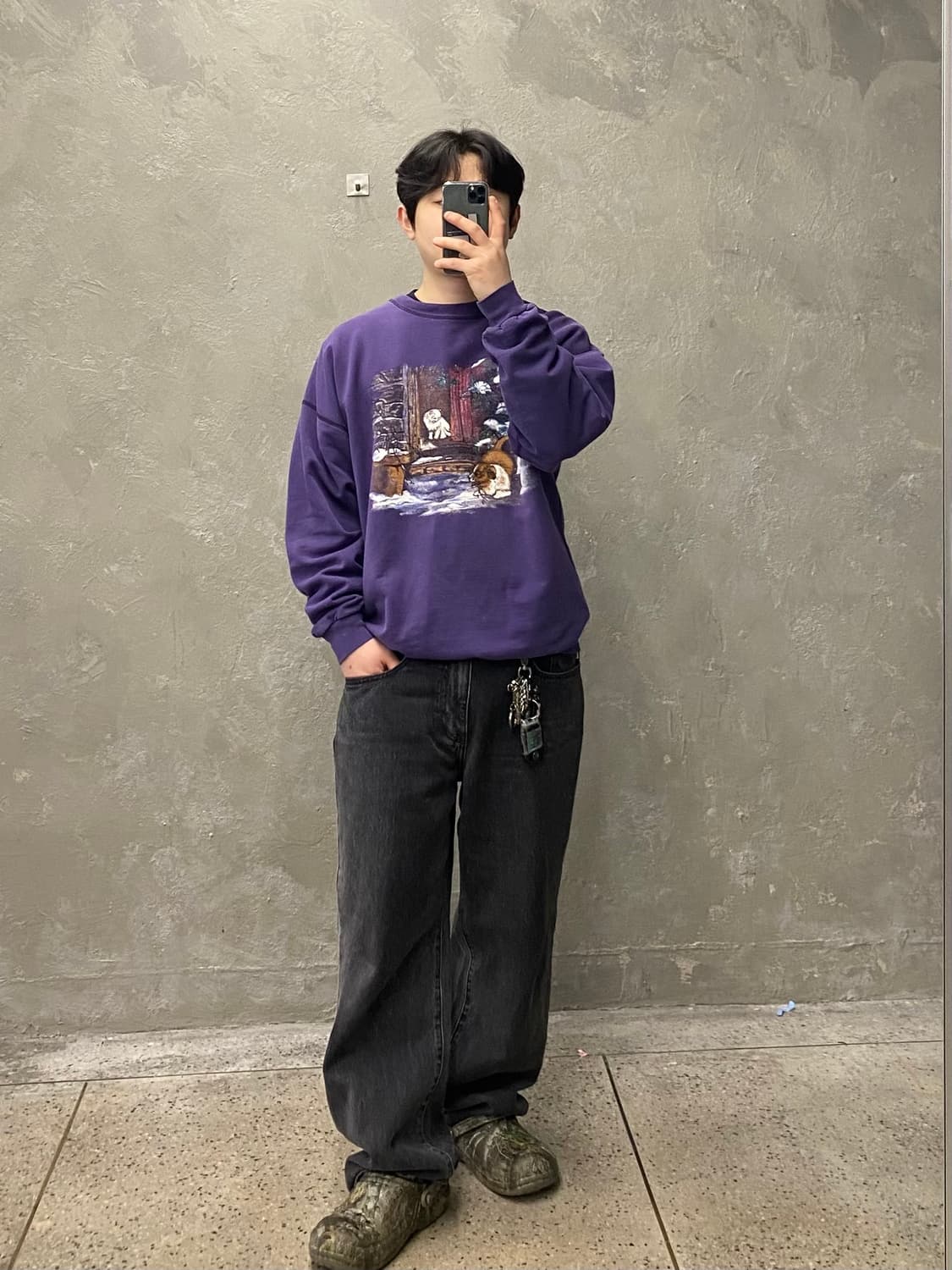 [M] 90s NORTHERN 캐나다 메이드 빈티지 스웻셔츠 상품이미지9