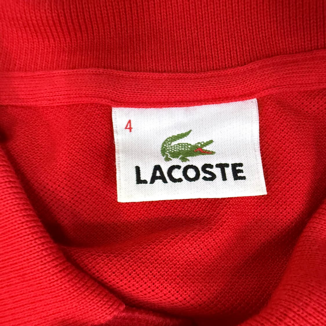 4 라코스테 레드 긴팔 폴로티 0225T1 상품이미지3
