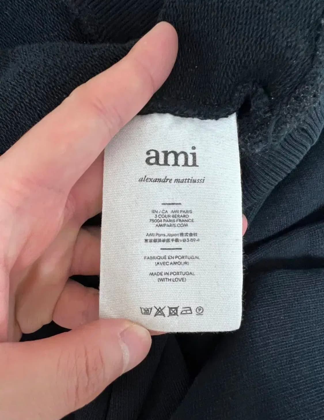 아미 스몰 로고 맨투맨 m사이즈 상품이미지4