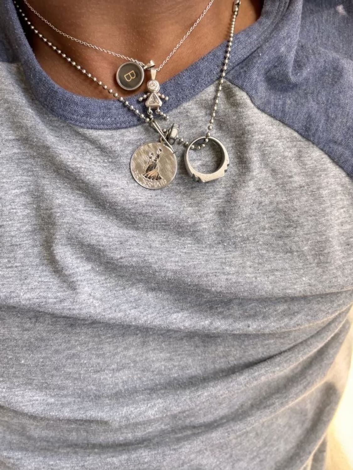 더블 뱀체인 목걸이 Double snake chain 상품이미지1