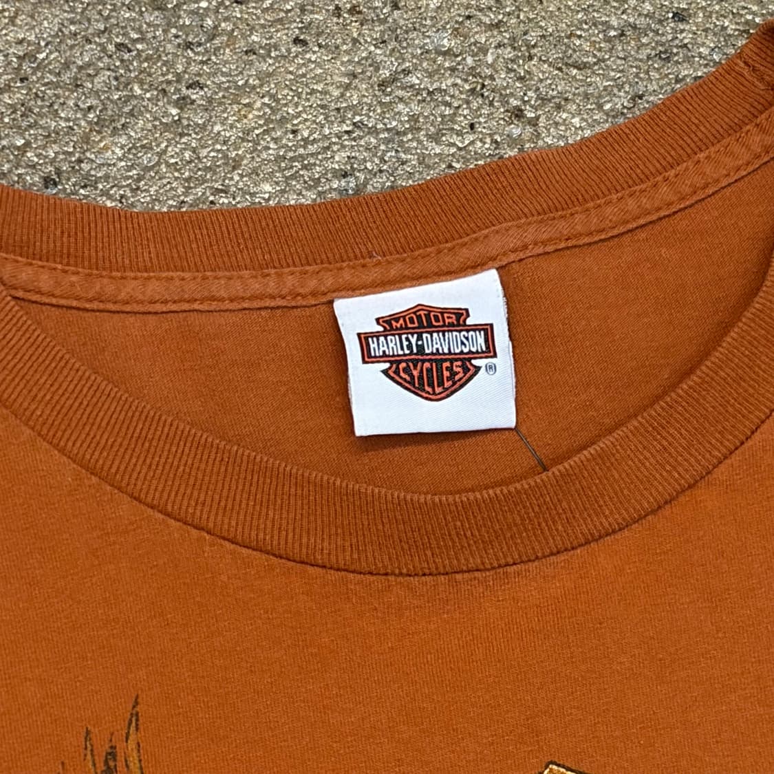 레어 10s 미국 빈티지 할리데이비슨 이글 롱슬리브 긴팔티 상품이미지5