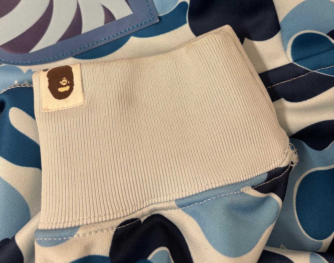 베이프 ABC 카모 레이온 릴렉스드 핏 샤크 풀 지퍼 후드 블루 상품이미지2