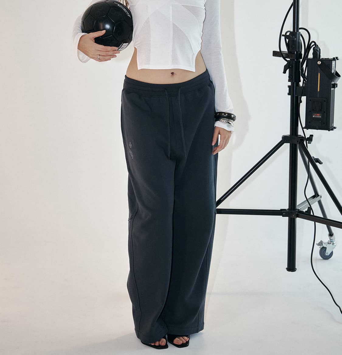 플리즈노팔로우 north wide 스웻 팬츠 네이비 상품이미지2