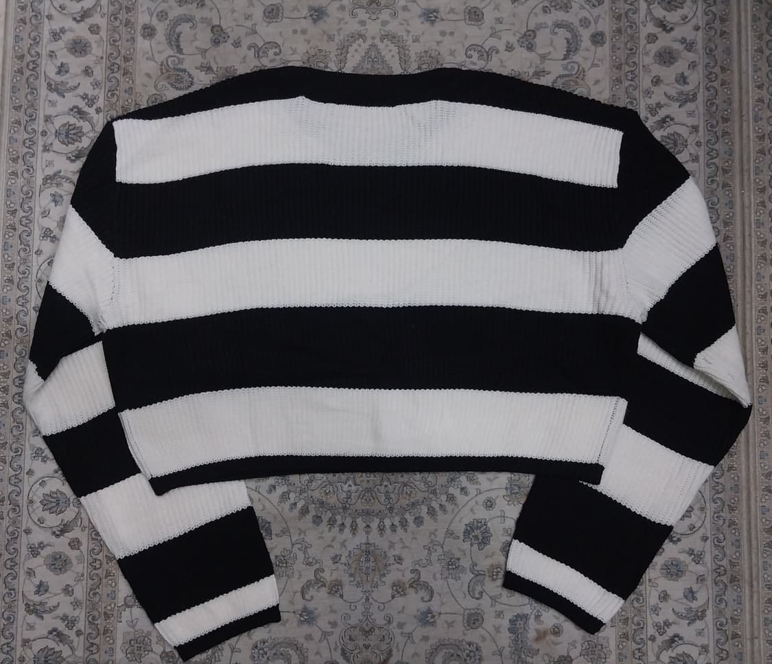 Mixxo 크롭 스트라이프 니트 M (66반까지) 상품이미지2