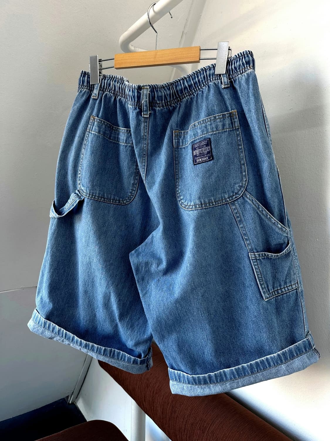 Cotton denim utility painter shorts 상품이미지1