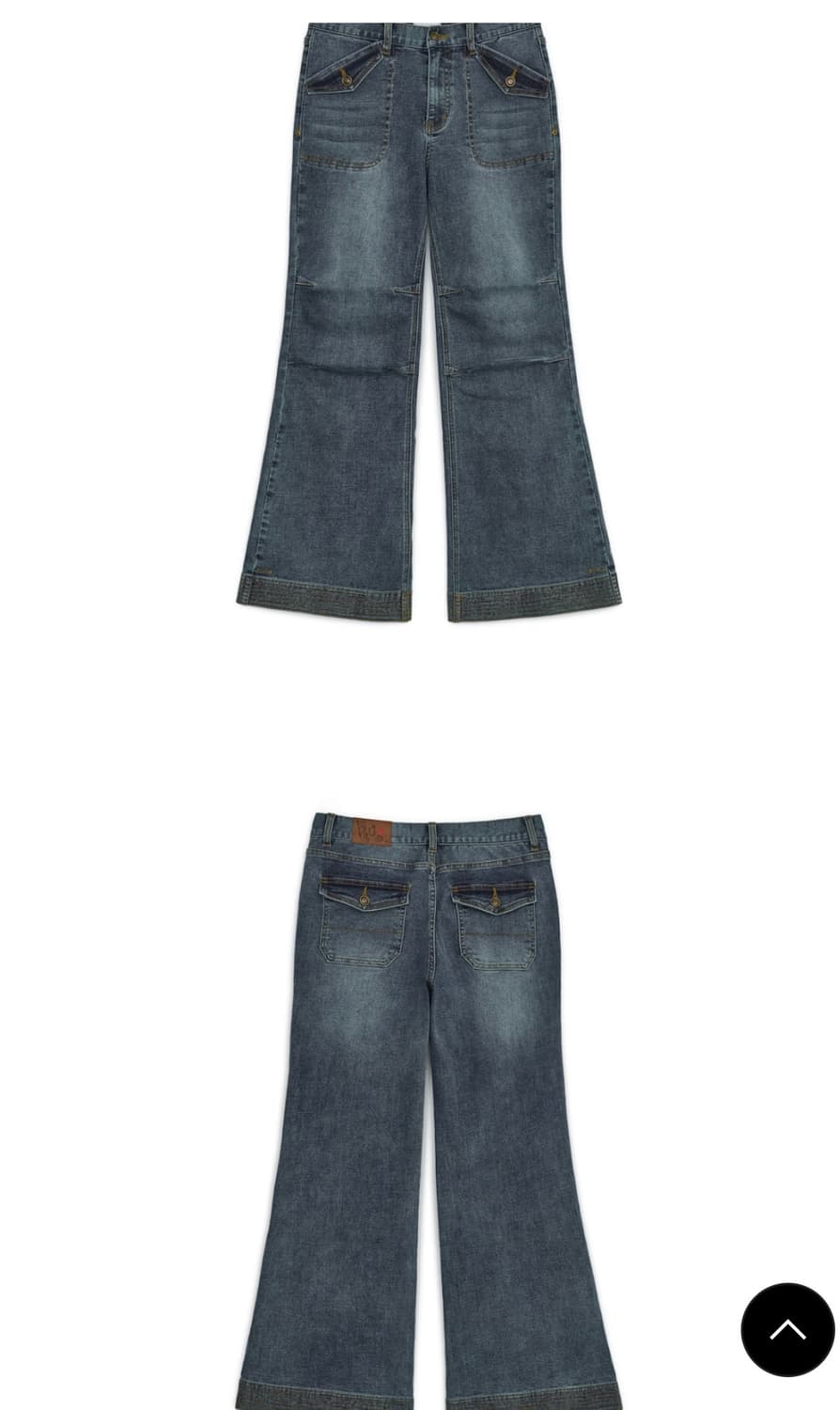 허그유어스킨 세미 부츠컷 데님 팬츠(Blue) / M 상품이미지2