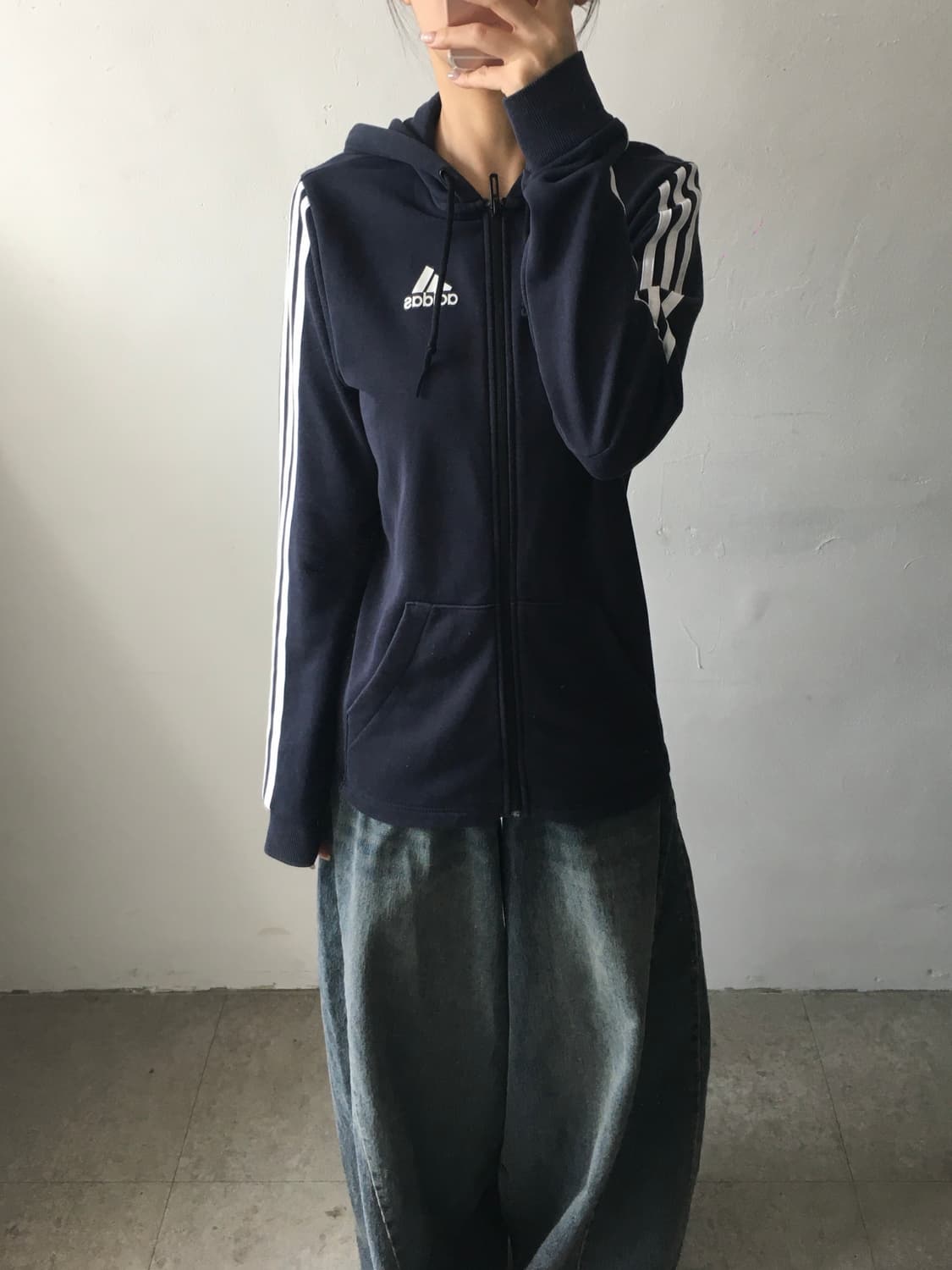 아디다스 사이드라인 후드집업 상품이미지1