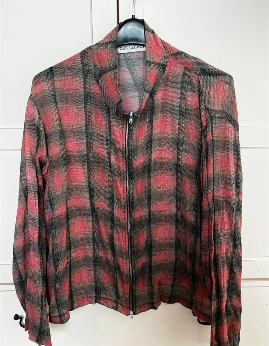 아워레가시 럼버체크 슈렁큰 풀집 자켓 50 사이즈 상품이미지1