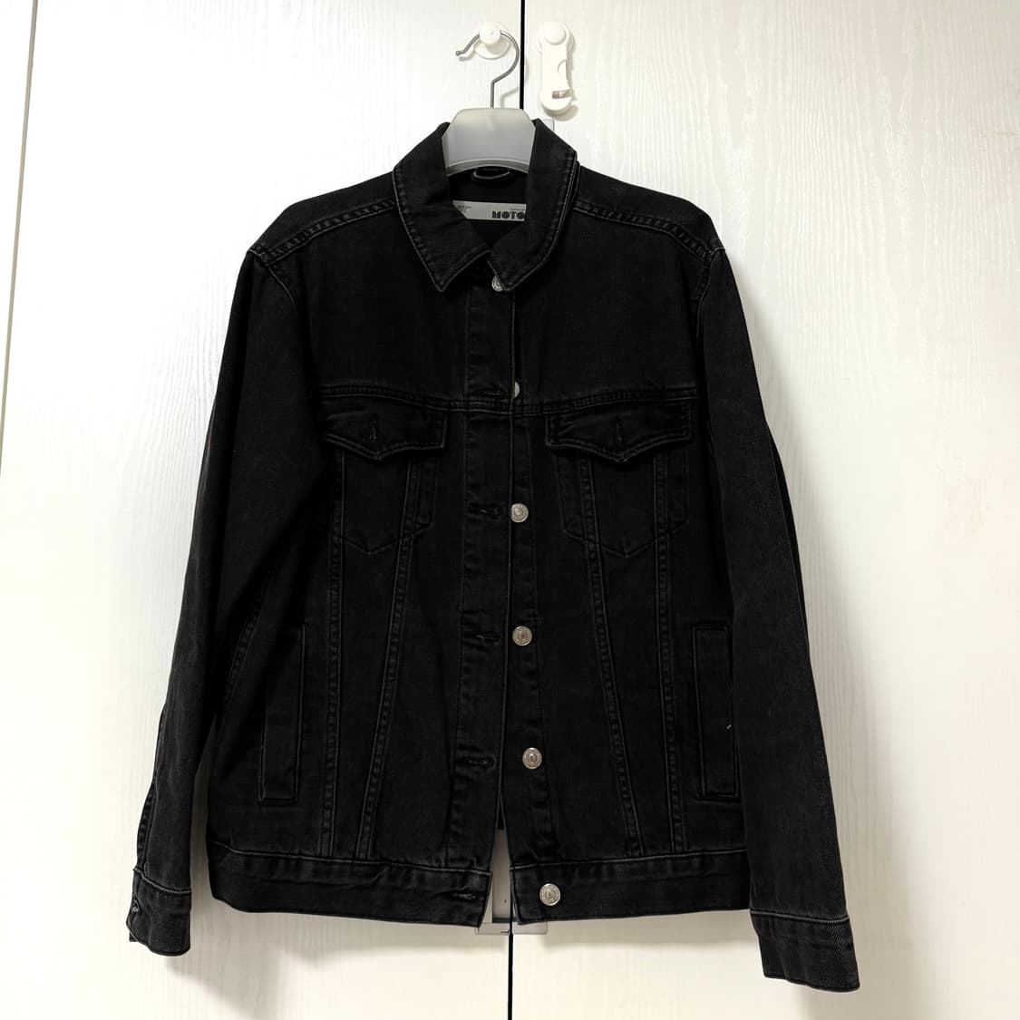 탑샵 블랙 데님 자켓 US4 상품이미지1