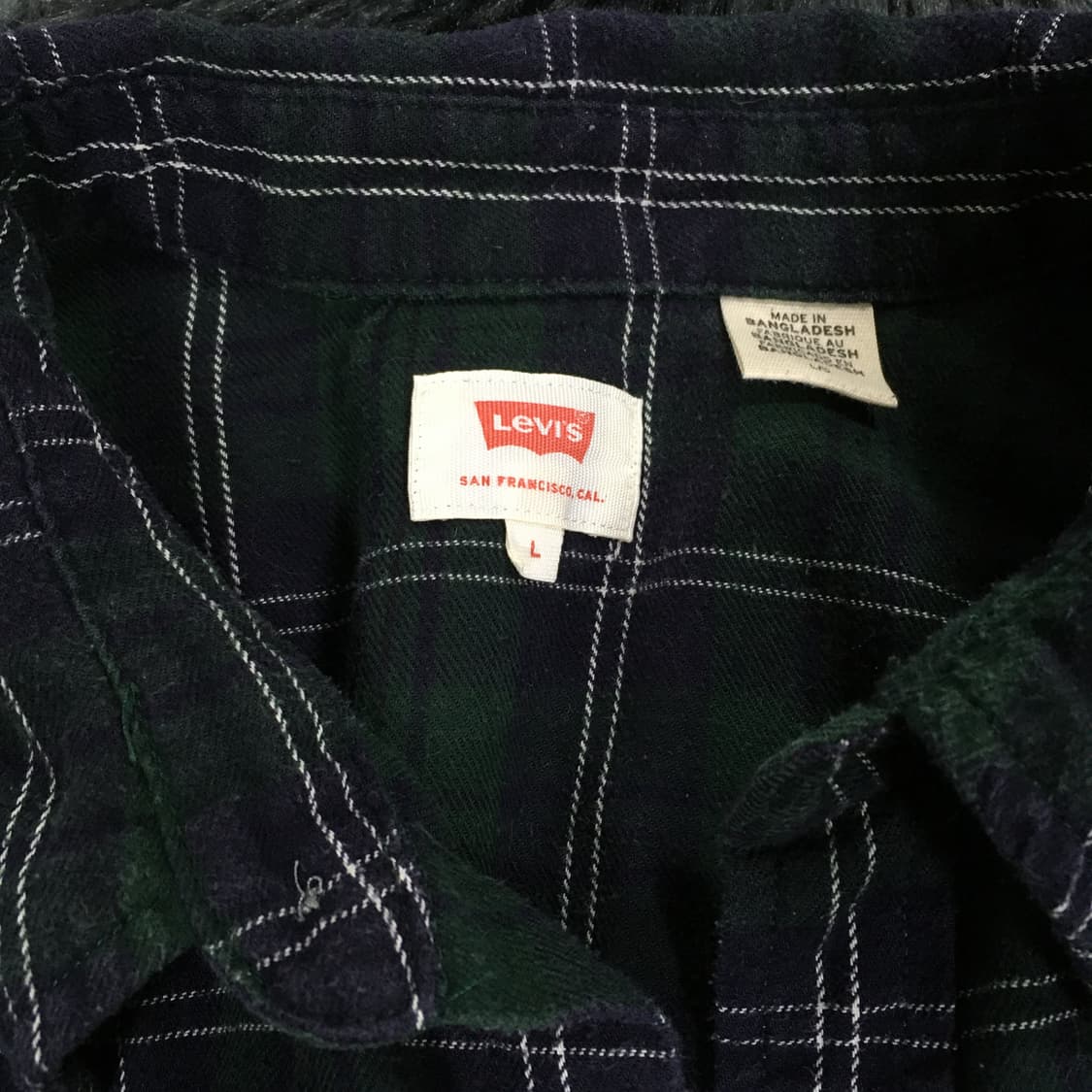 투티/0385 리바이스 샌프란시스코 체크 패턴 셔츠 플란넬 웨스턴 투포켓 상품이미지4