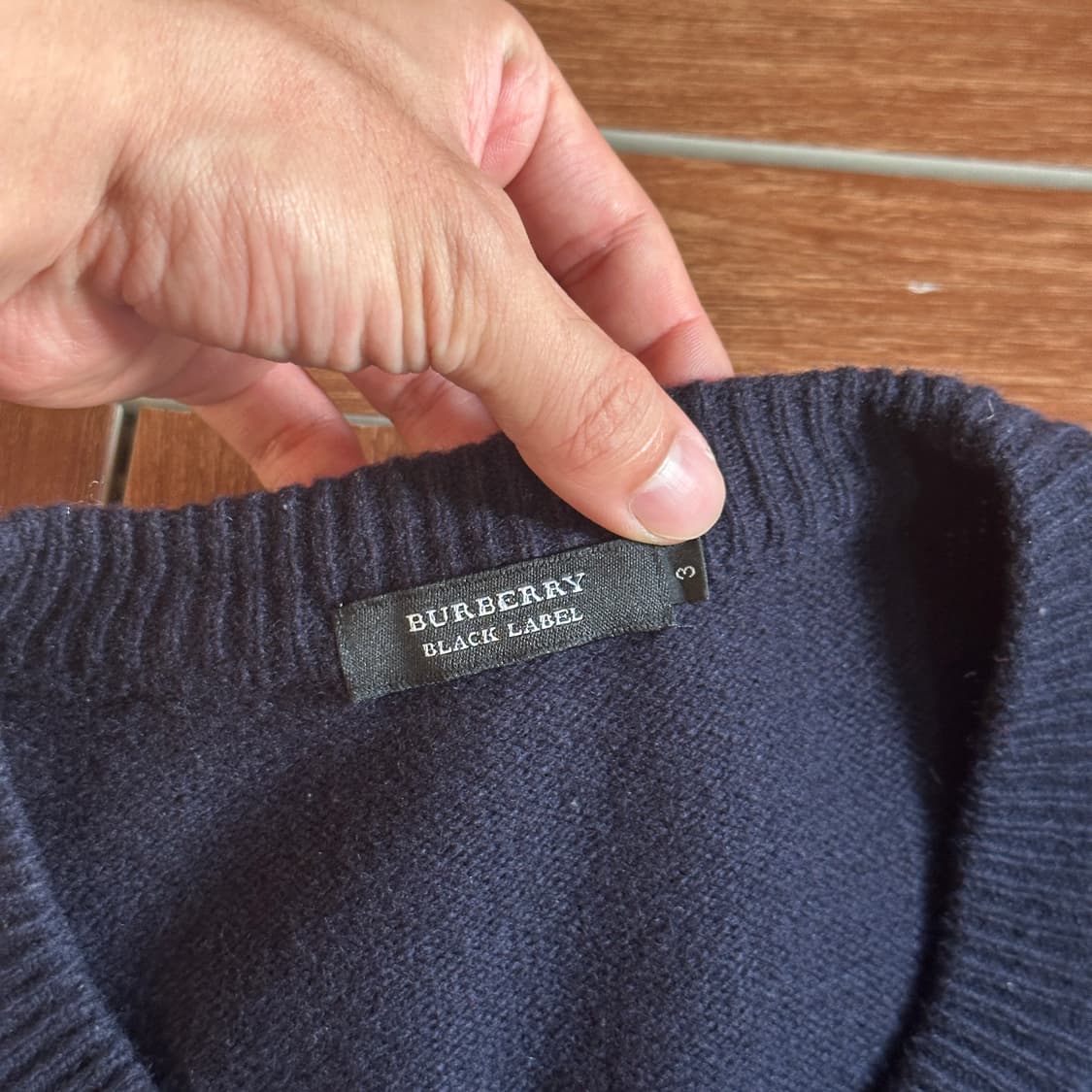 Burberry black label wool knit sweater 상품이미지4