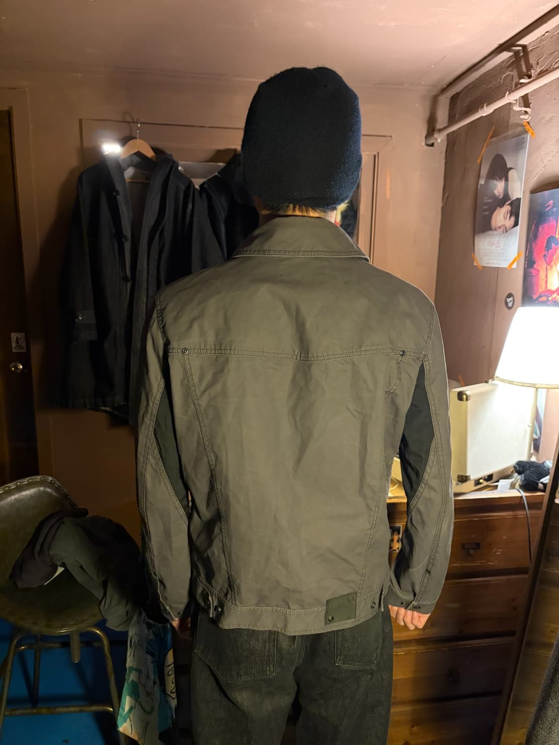 Armani exchange paneled cotton trucker 상품이미지5