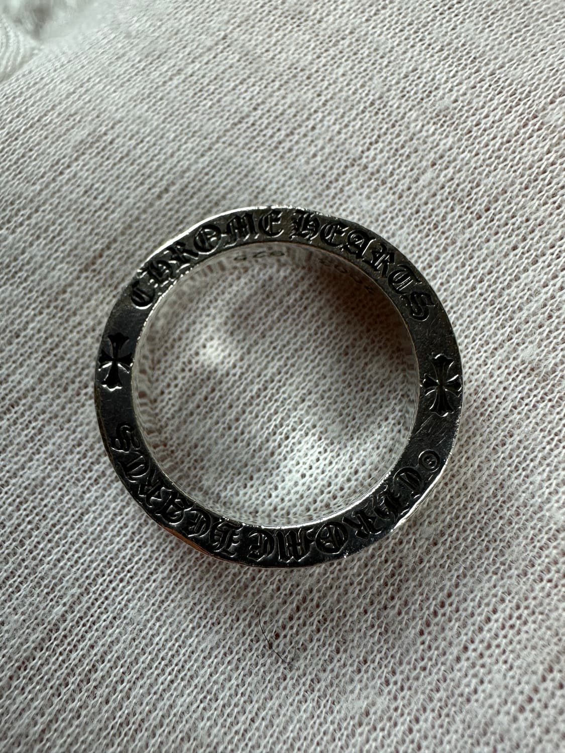 [US 9] 백화점판 정품 크롬하츠 퍽유링 6mm 상품이미지7