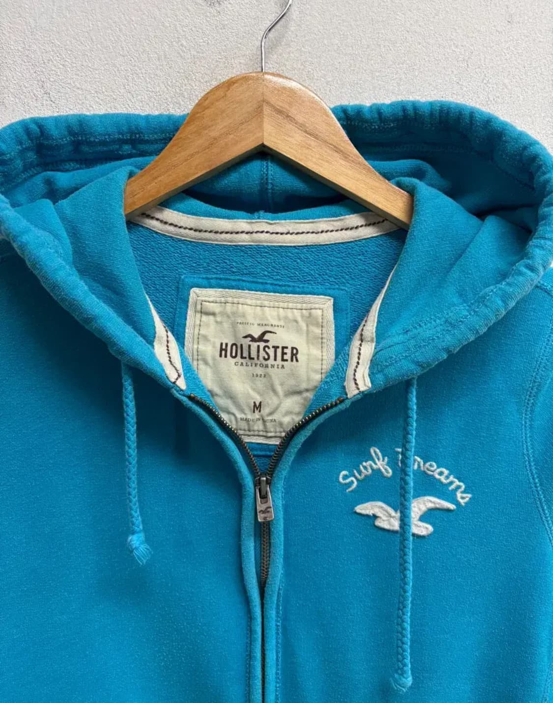  홀리스터 블루 후드집업 M 상품이미지5