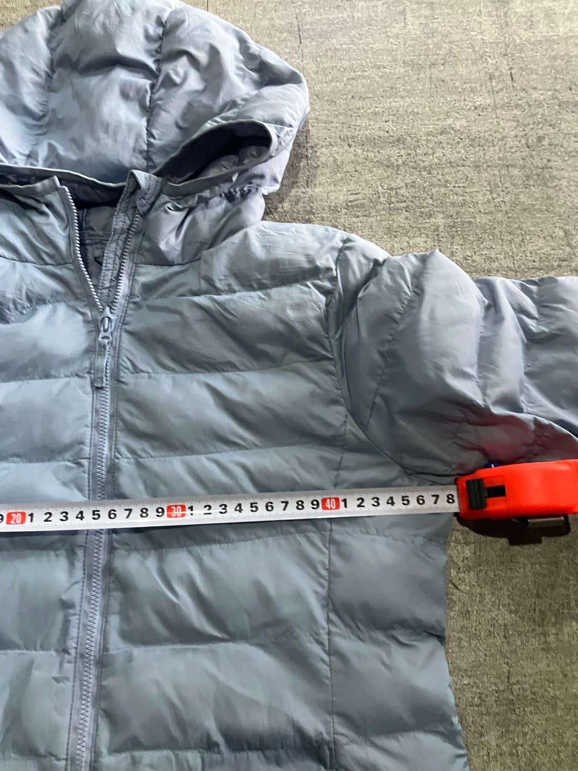 Uniqlo 유니클로 올드스쿨아메카지 후디경량패딩 스카이블루 상품이미지2