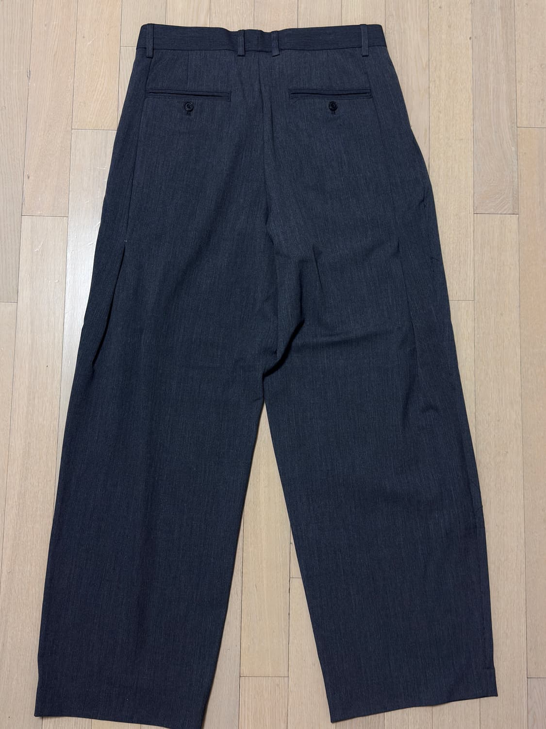 주앙옴므 /매드플리츠 와이드 트라우저 / 차콜 / L 상품이미지4