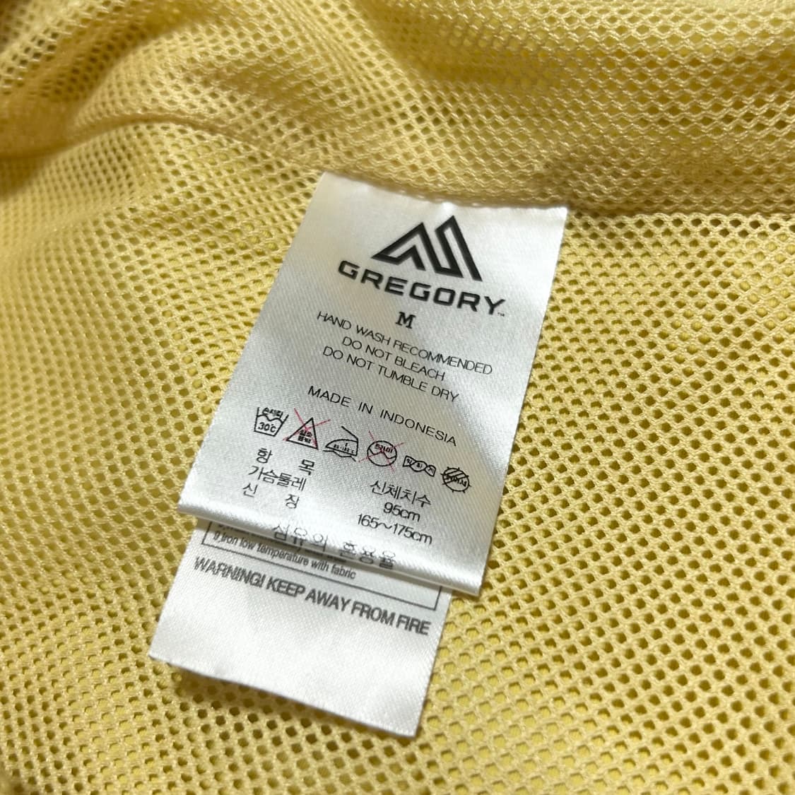 [M] gregory 그레고리 옐로우 코치자켓 상품이미지8