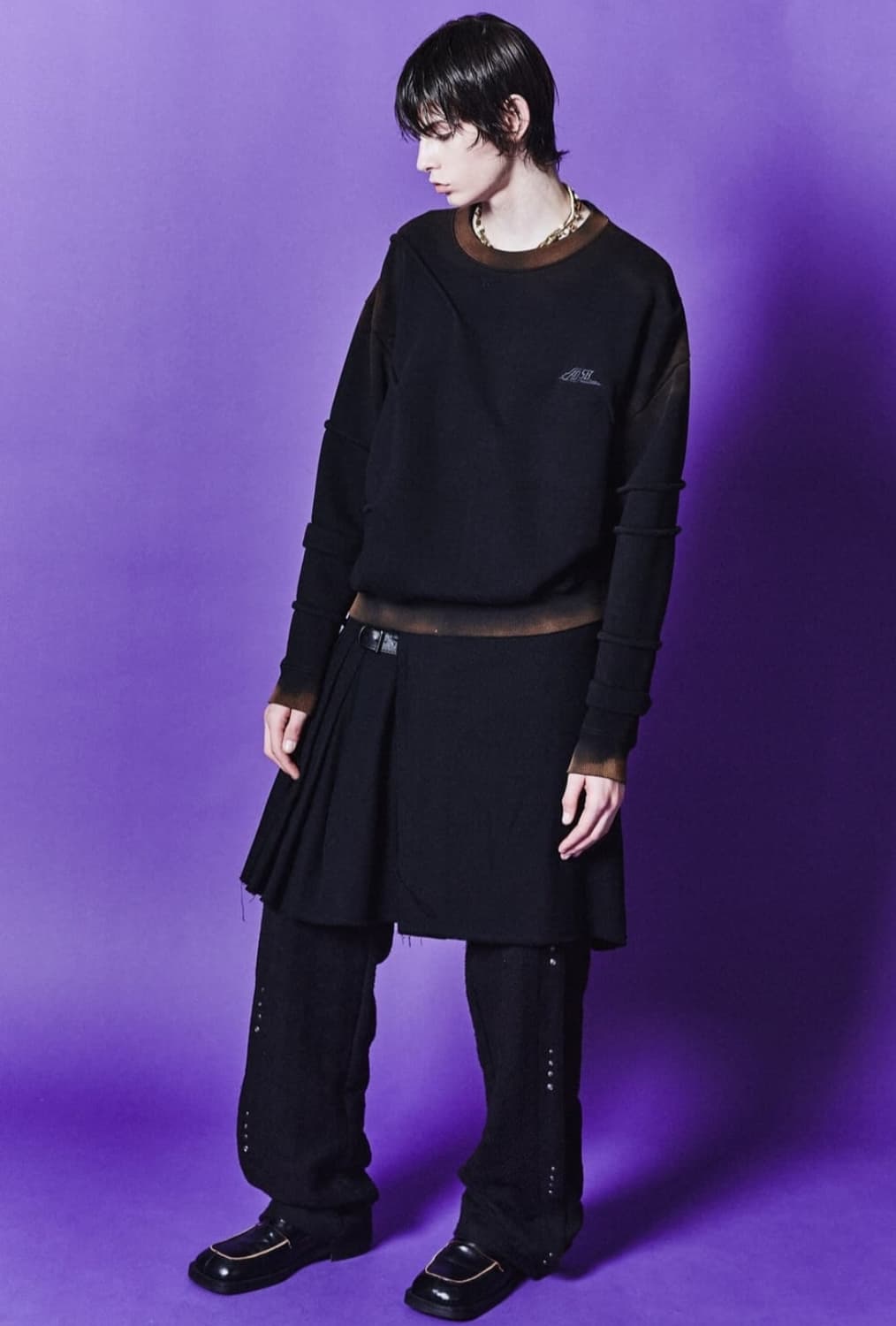 [XL] 앤더슨벨 마드로 그라디언트 맨투맨 상품이미지2