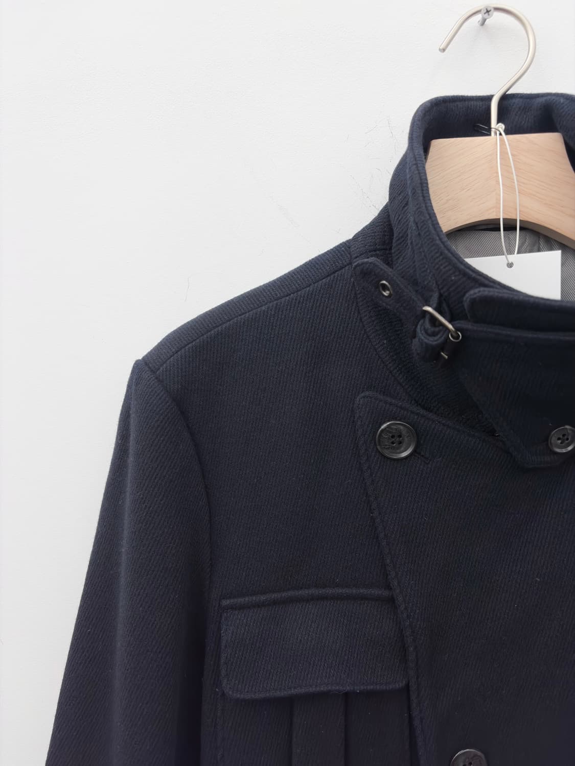 ITALIAN FABRIC NAVY COAT 상품이미지2