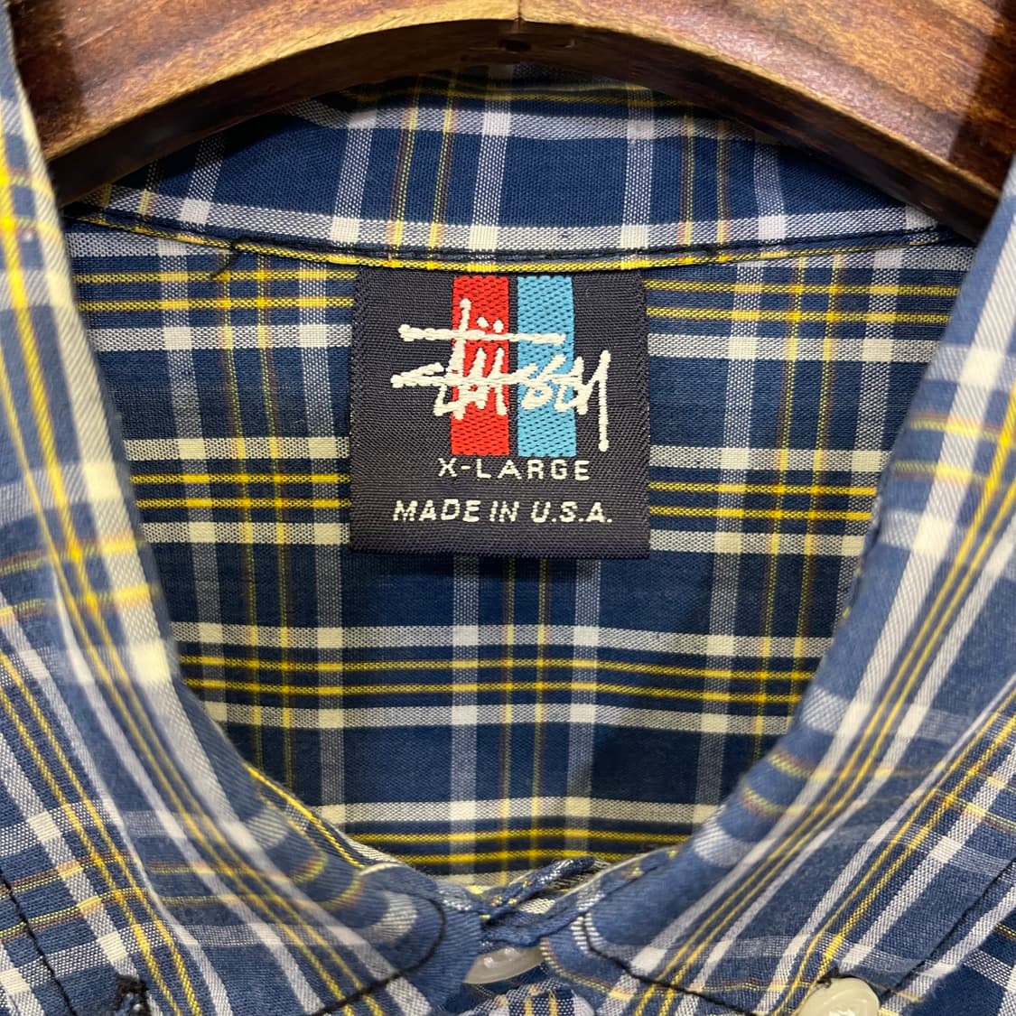 (USA made) 90’s 스투시 check pattern 상품이미지3