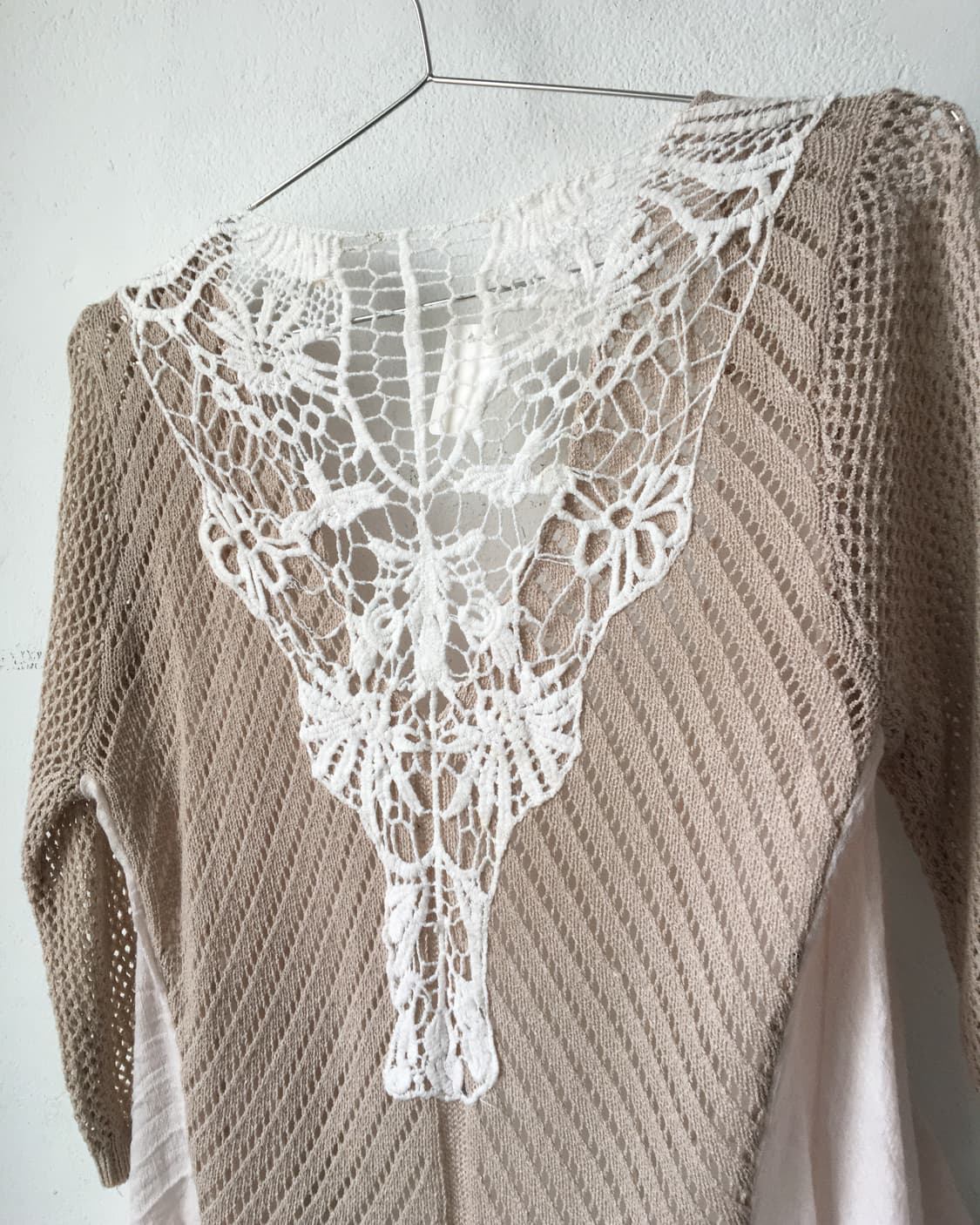 Layered point open knit cardigan 상품이미지4