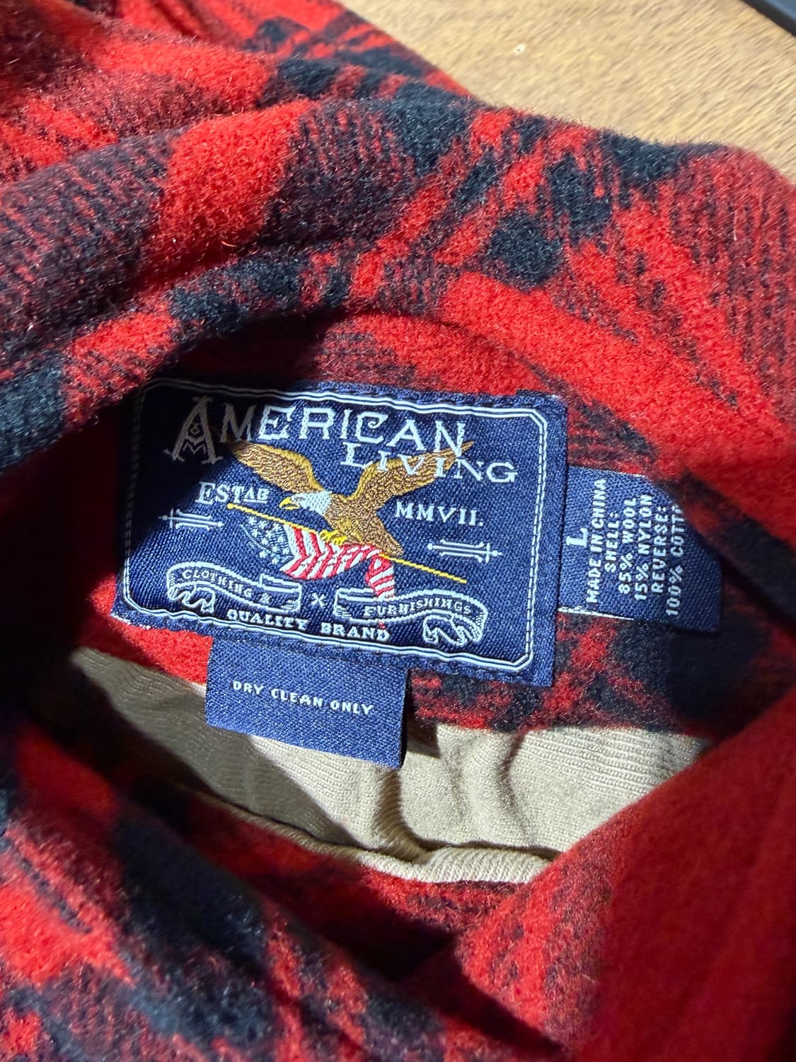 아메리칸 빈티지 울 체크 자켓 상품이미지5