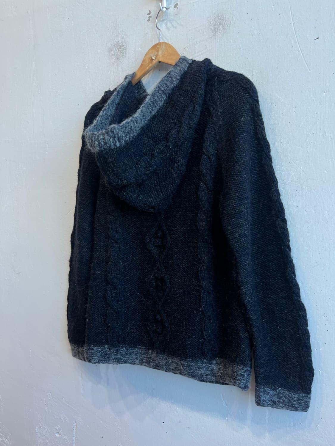 ETERNAL 울 모헤어 더플 니트 자켓 Made in NEPAL 상품이미지4