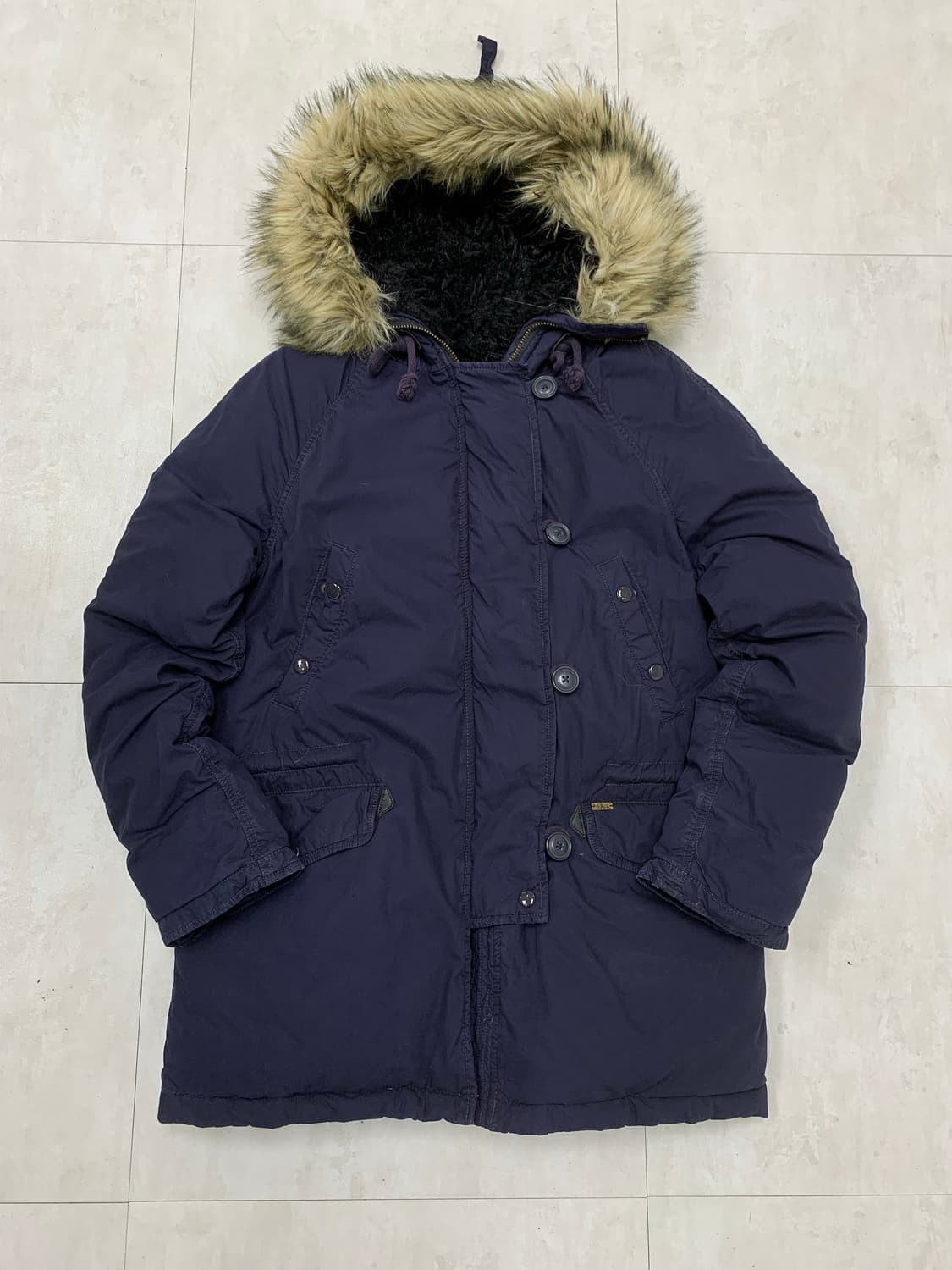 데님앤서플라이 네이비 야상 패딩 #400 상품이미지1