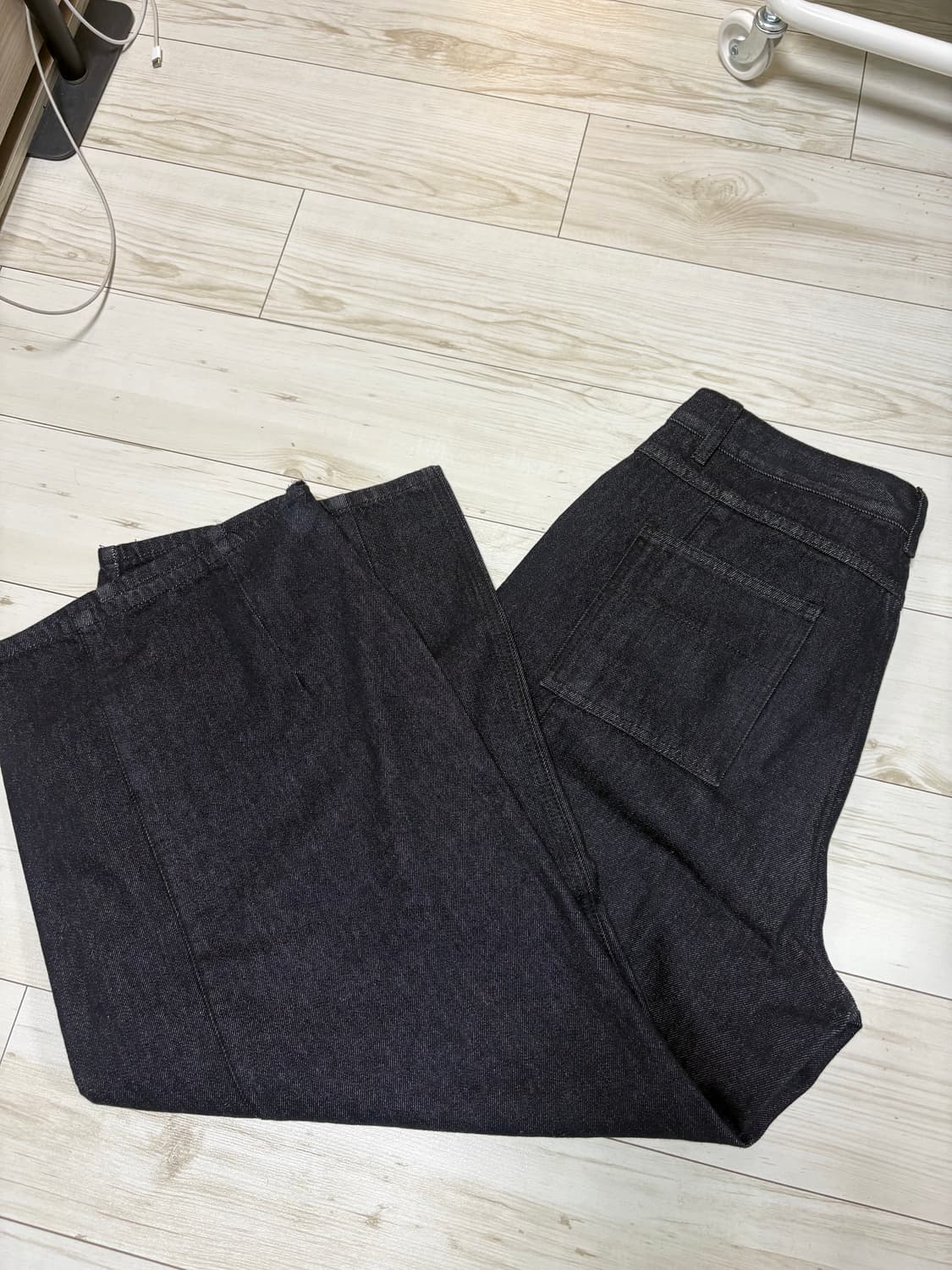 인템포무드 레이지보이 벌룬핏 데님 논페이드인디고 L 상품이미지6