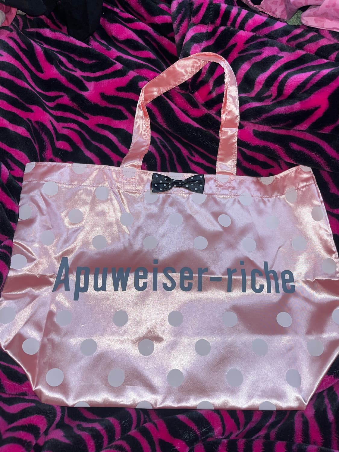 라떼갸루 히메갸루 발레코어 새틴 도트 리본 숄더백 가방 일브 코이세이오 상품이미지1