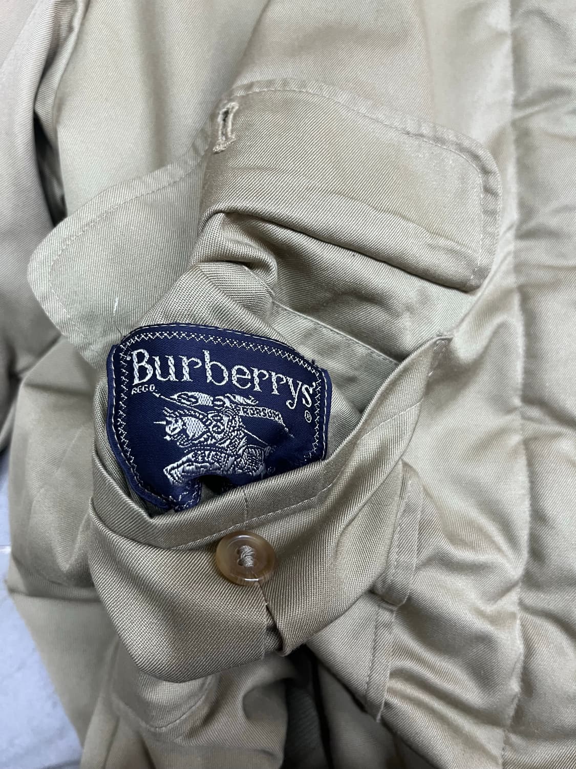 90s 버버리 리버시블 블루종 자켓 상품이미지6