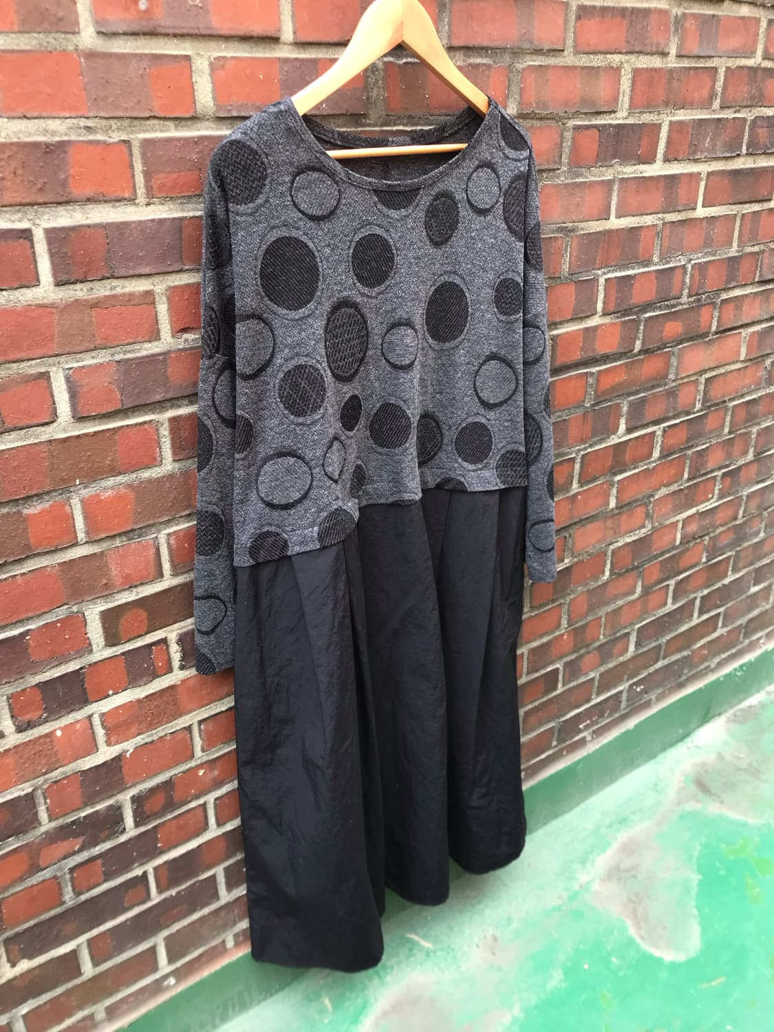 도트 롱 원피스 상품이미지7