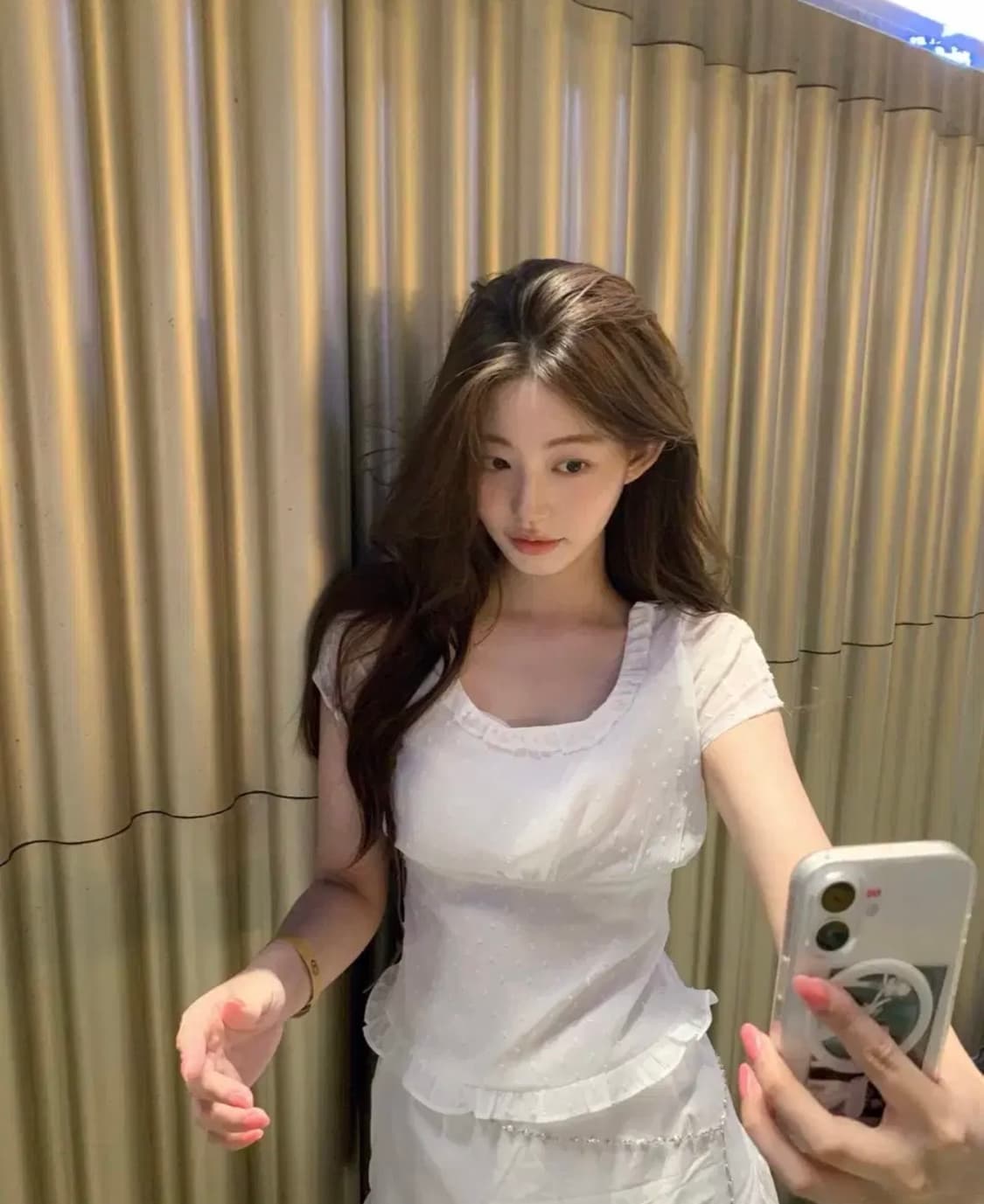 제니오 애니 도트 쉬폰블라우스 상품이미지3