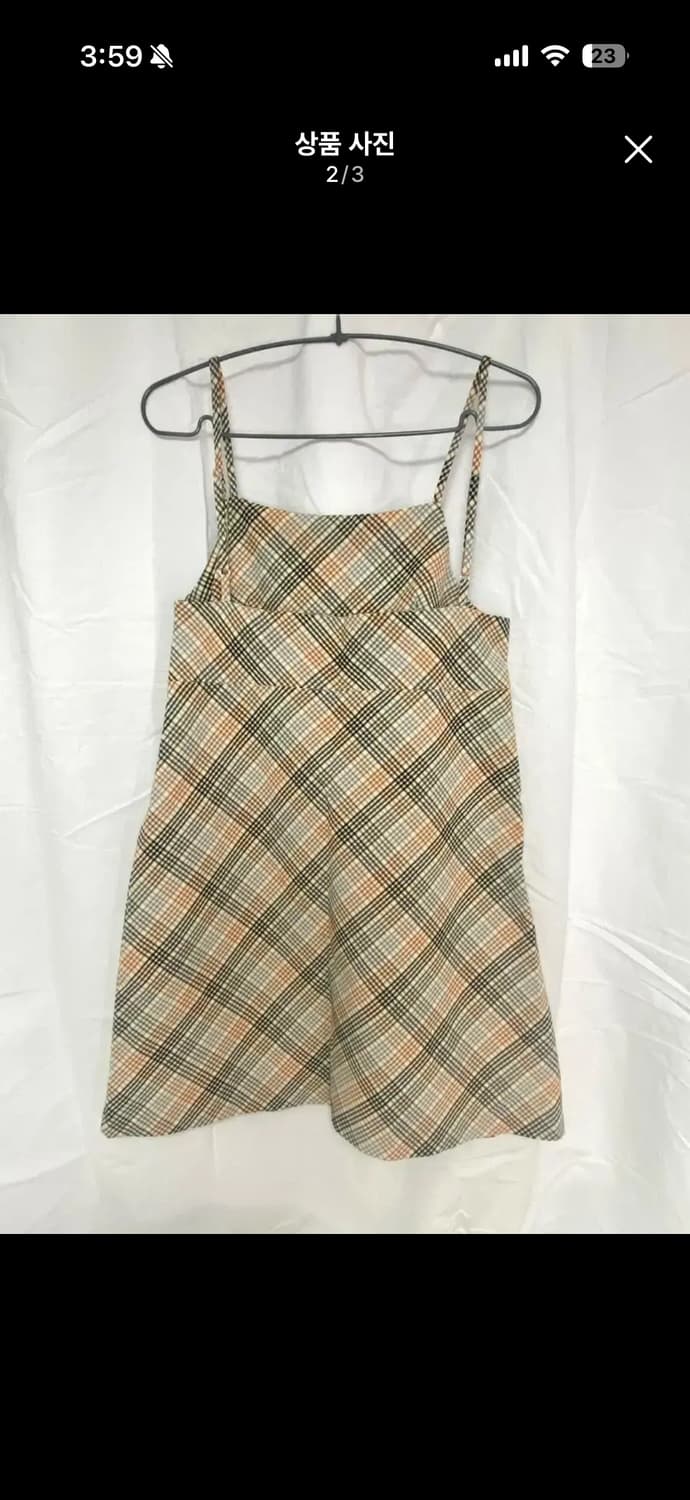 [새제품] 체크 뷔스티에 원피스 상품이미지2