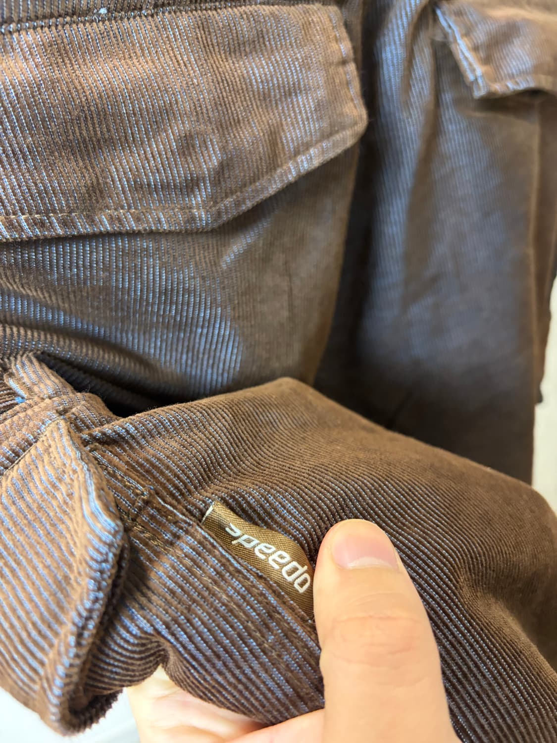 (34) Speedo 스피도 브라운 코듀로이 올드스쿨 힙합 팬츠 상품이미지4