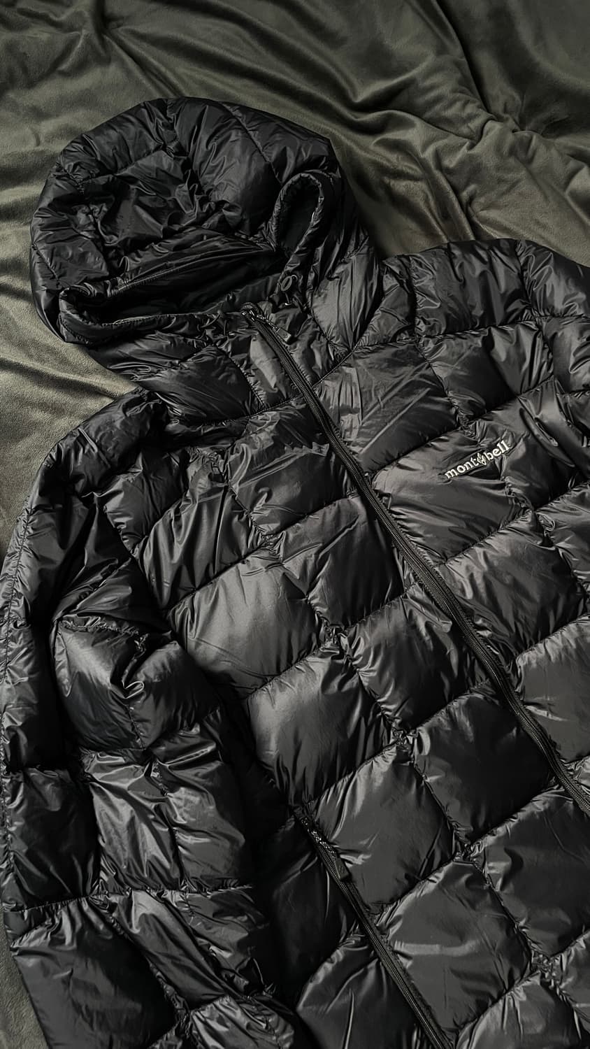 택포함 새상품 몽벨 슈페리어 다운 후드 블랙 XL 상품이미지1