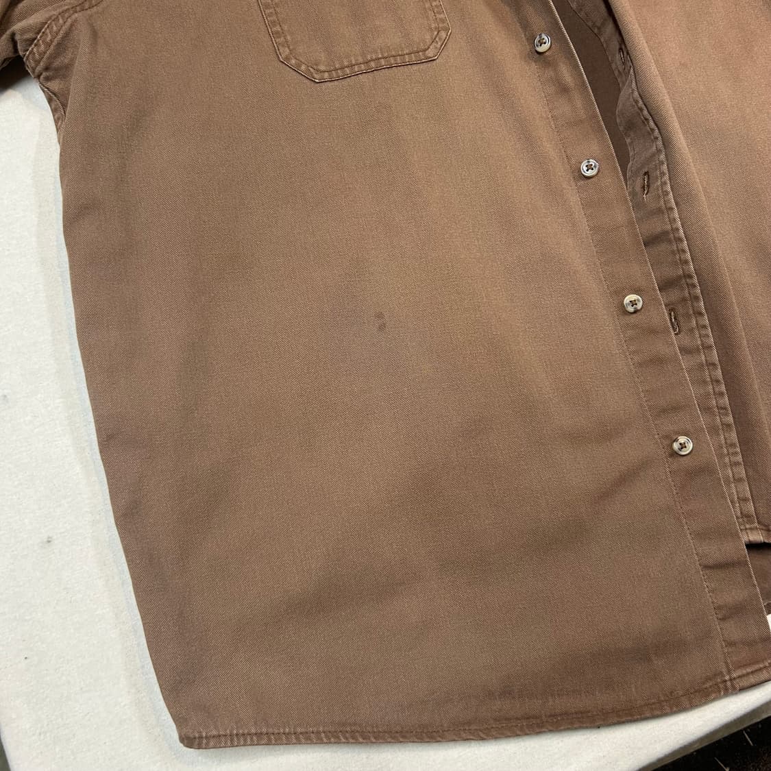 XL) Wrangler 랭글러 투포켓 워크웨어 코튼 셔츠 브라운 상품이미지8