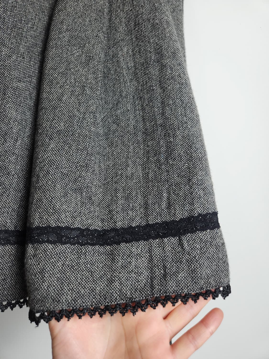 레이스 플리츠 스커트 상품이미지6