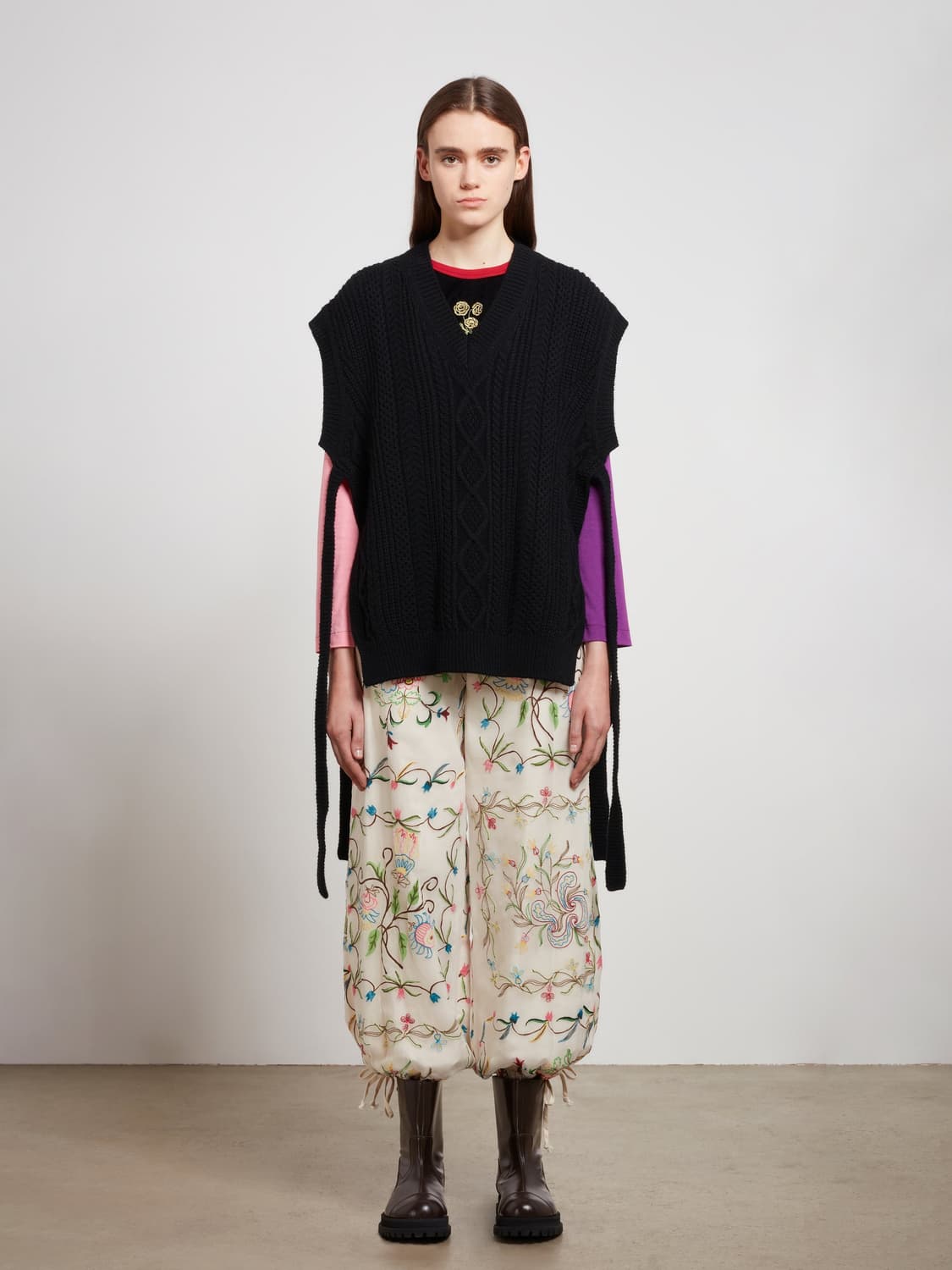 22aw 타오 꼼데가르송 셔틀랜드 울 니트 베스트 s 상품이미지5