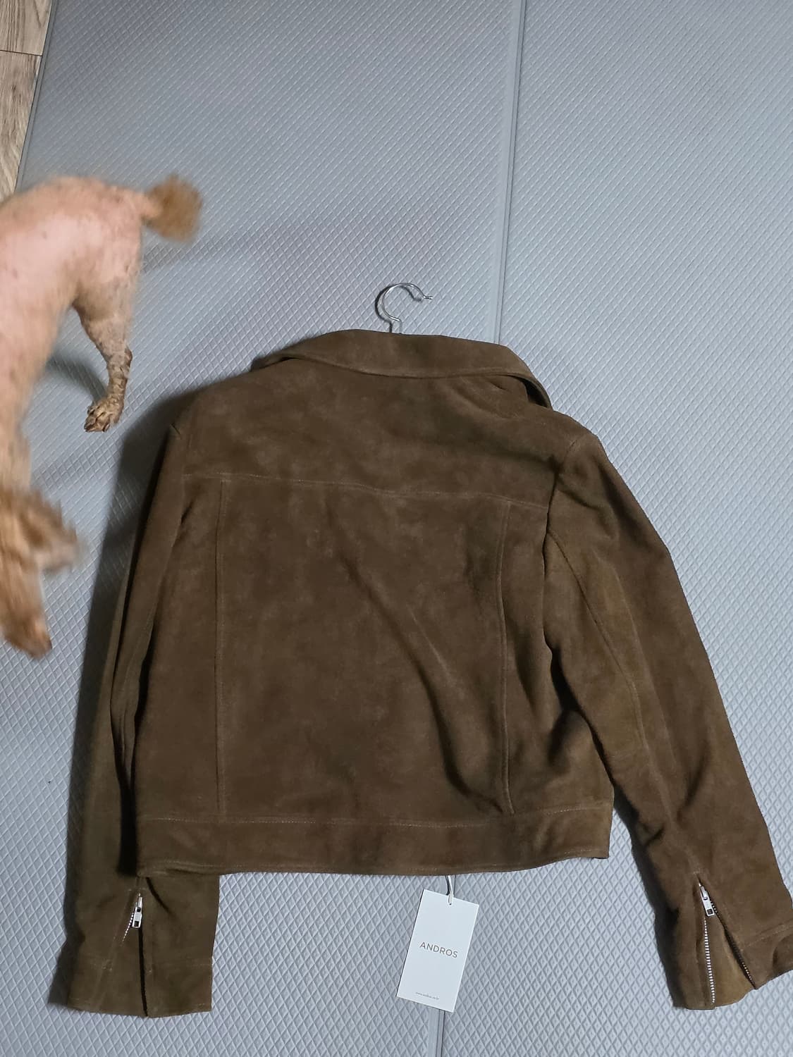 앤드로스 cow suede jacket (olive) 상품이미지3